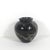 Width: 4.75 inches Height: 5.25 inches Vintage black marble stone vase. Lovely veining. Some fine scratches from age and...