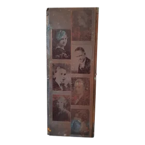 Early 1900s Copper Portraits Newsprint Block Newspaper Photo Wood Block