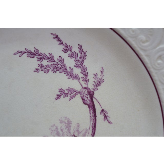 Purple Antique Wedgwood Etruria England Mennecy 5283 Dinner Serving Plates 9" - Set of 11 For Sale - Image 8 of 14