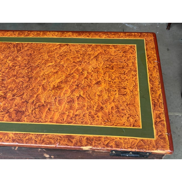19th C. American Artisan Painted Mule Chest of Drawers For Sale - Image 12 of 18