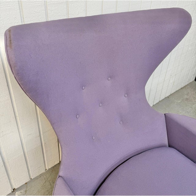 Wood Mid-Century Modern Adrian Pearsall Walnut Wing Chair & Ottoman For Sale - Image 7 of 13