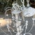 Antique White French Country Style Painted & Crystal Six-Light Chandelier For Sale - Image 8 of 10