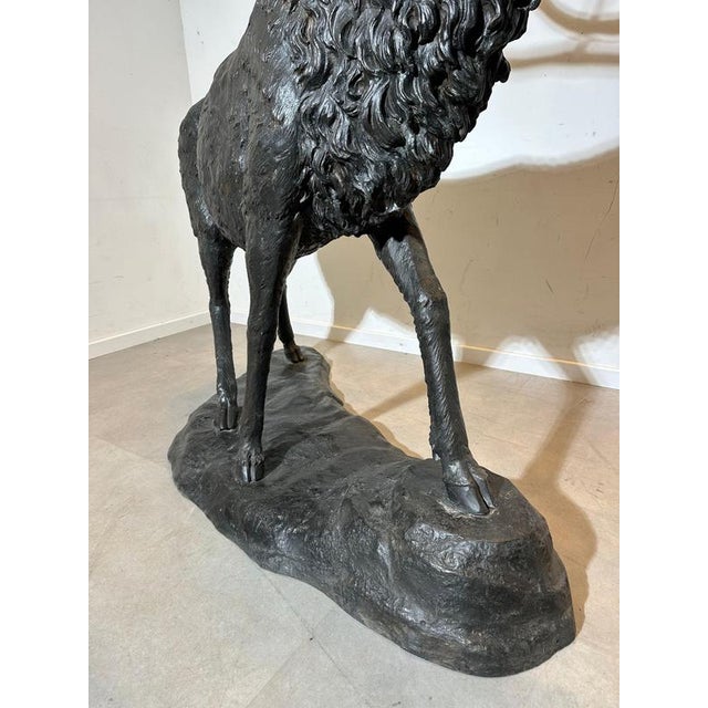 Vintage Bronze Stag Sculpture For Sale - Image 5 of 9