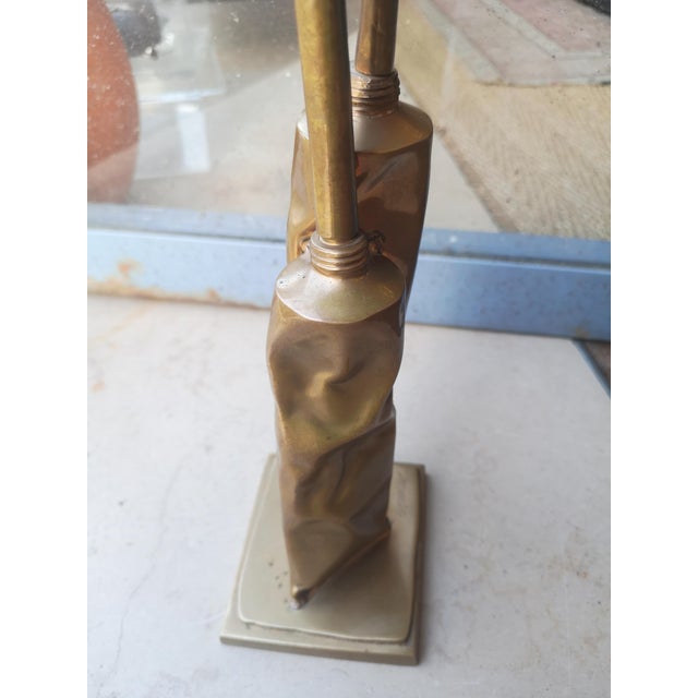 Fernandez Arman, Tubes Sculpture, 1990s, Gold Painted Bronze For Sale - Image 16 of 18