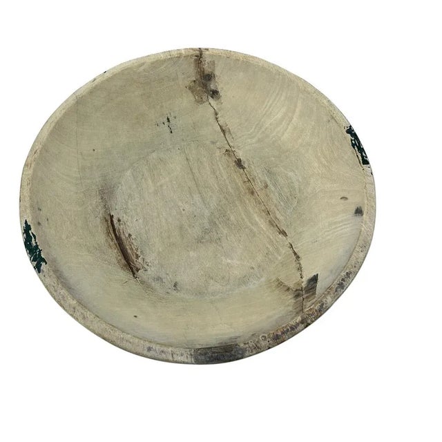 1970s 1970s Vintage Wooden Parat Bowl - Medium For Sale - Image 5 of 5