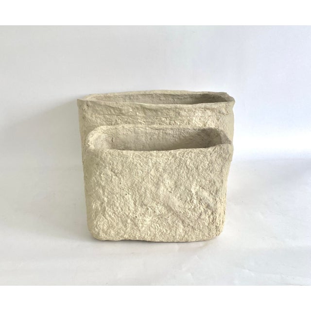 Contemporary Handcrafted Paper Mache Oblong Bowl For Sale - Image 3 of 9