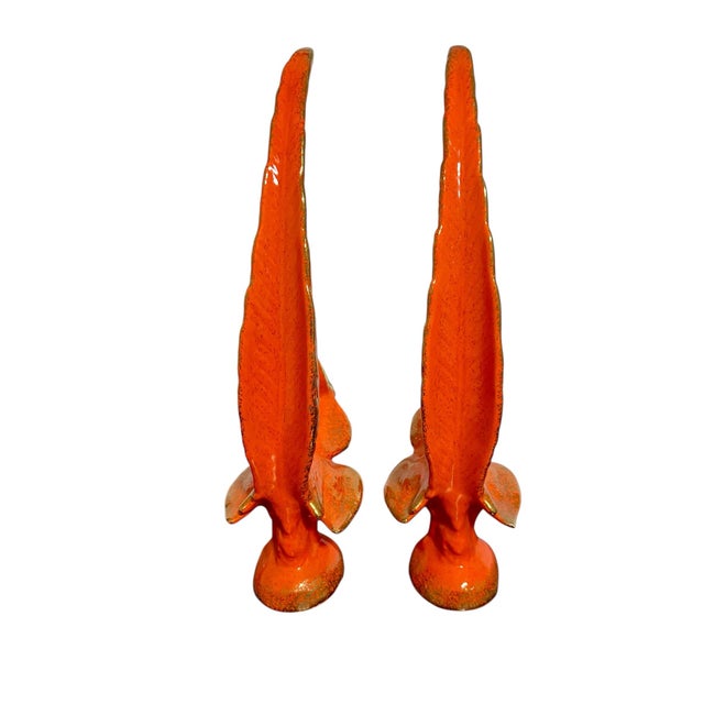 Mid 20th Century Mid 20th Century California Originals Pottery Drip Glaze Phoenix Bird Pair For Sale - Image 5 of 8