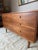 Vintage Mid Century MCM Walnut 6-Drawer Dresser With White Laminate Top For Sale In Houston - Image 6 of 13