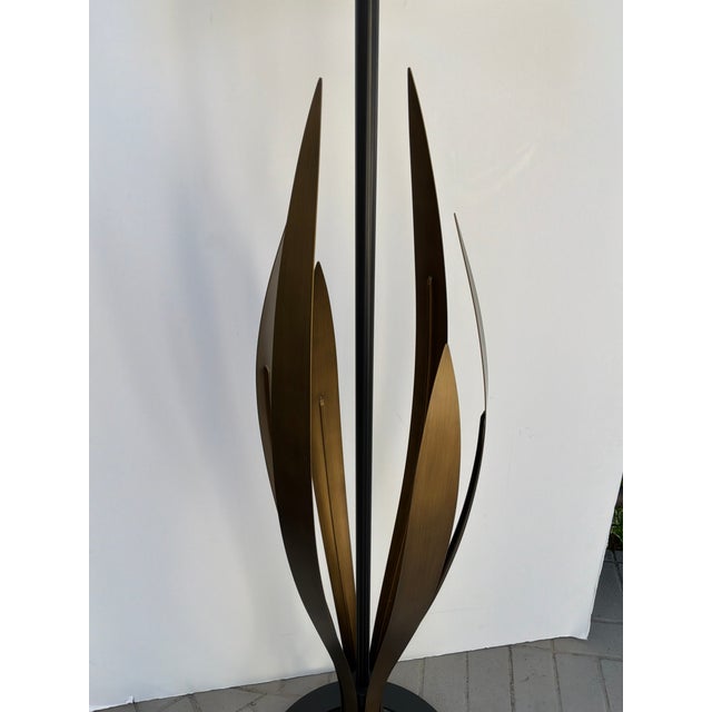 Metal Currey & Co Neilos Floor Lamp For Sale - Image 7 of 8