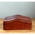 Vintage Italian Leather Wave-Top Decorative Box For Sale - Image 11 of 12