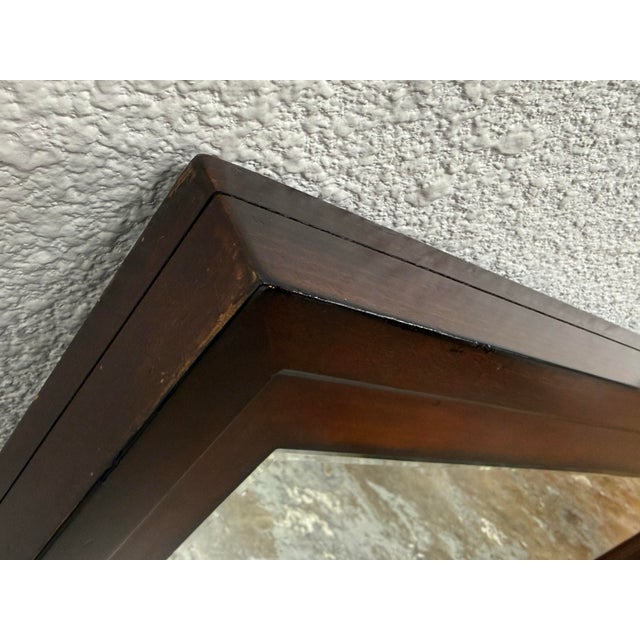 Omexey Home Furnishings Cherry Wood Wall Mirror For Sale In San Francisco - Image 6 of 12