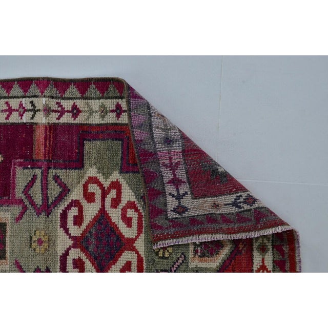 Handmade wool carpet in Turkish Anatolia , Vintage Oushak Rug,Turkish Vintage Anatolian Rug, Handmade wool Rug . One Of...