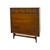 Vintage Mid Century Modern Broyhill Brasilia Walnut 5-Drawer Tallboy Dresser. For Sale - Image 9 of 13