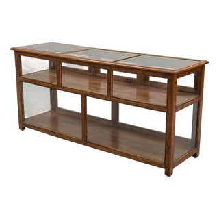 Vintage Exhibitor Counter in Teak For Sale