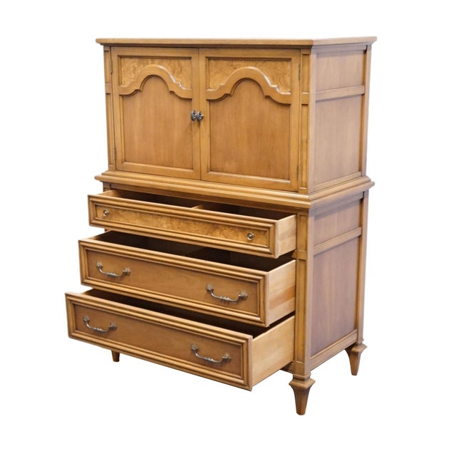 Brown Weiman the Rockwood Collection Solid Cherry Italian Neoclassical 40" Chest on Chest 533-111 For Sale - Image 8 of 15