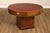 High Quality American Made Kittinger Round Rent Table Featuring A Leather Top With Tooled Gilt Border And Multiple Working...