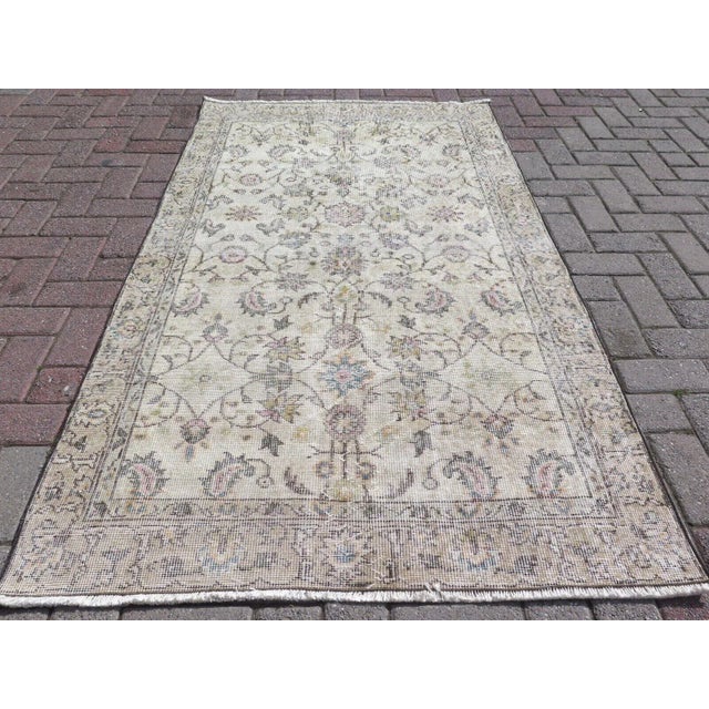 1960s Vintage Oushak Rug - 43"x76" For Sale - Image 13 of 13