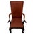A handsome and imposing 19th-century English Victorian open armchair, finely crafted from mahogany and distinguished by...