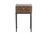 This Vintage Anglo-Indian Teak and Brass Small Chest on Iron Legs/Side Table is handcrafted from solid teakwood, enhanced...