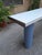 Blue Console in White Lacquer with Cylindrical Plastic Legs by Tresoldi Salvati, 1980s For Sale - Image 8 of 11