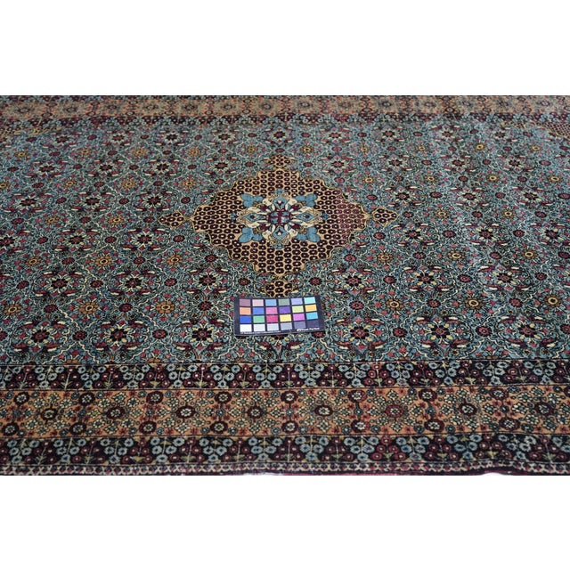 Antique Tehran Rug 4'5'' X 6'11'' For Sale - Image 9 of 11