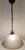 Vintage Ceiling Lamp with Lightly Tinted Relief Glass Shade on a Brass Mount, 1970s For Sale - Image 3 of 8