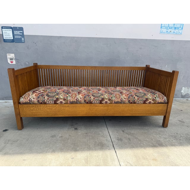 Stickley 1990s Stickley Craftsman Spindle Back Sofa For Sale - Image 4 of 14