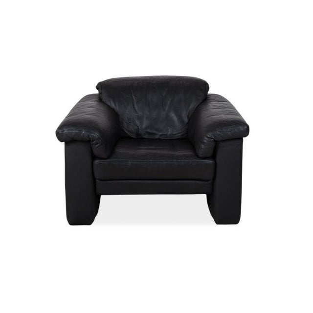 Model 4000 Armchair in Black Leather from Rolf Benz For Sale - Image 10 of 11