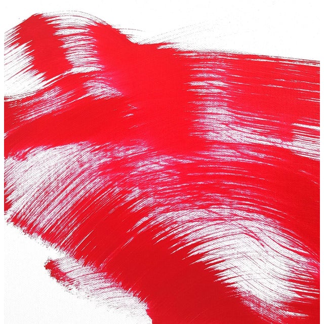 Abstract Abstract "The Red Dress 5" Original Artwork by Bettina Mauel For Sale - Image 3 of 8