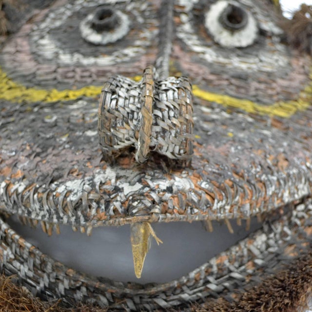 Sculpture Materials Large Basketry Gable Mask from Papua New Guinea For Sale - Image 7 of 7