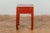 Late Qing Dynasty Red Lacquer Side Table with Single Drawer and Horse Hoof Feet For Sale - Image 4 of 12