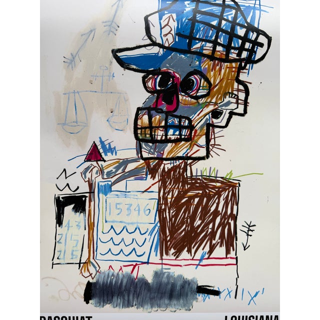 Poster published by the Louisiana Museum of Modern Art in connection with the exhibition Basquiat – Headstrong, the first...