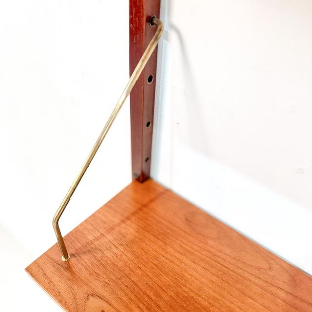 Danish Teak Shelving Unit with Three Shelves in the style of Cadovius, Sorensen, 1960s For Sale - Image 6 of 8