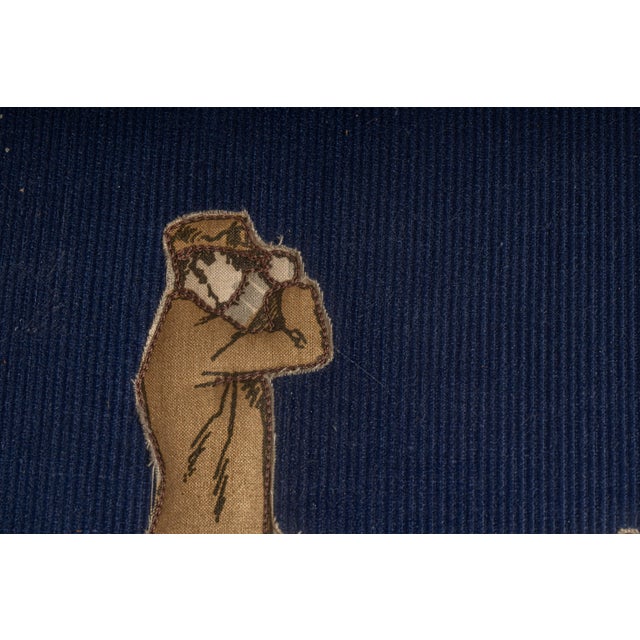 Early 20th Century Framed "S P O" Embroidery For Sale - Image 9 of 10