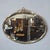 Excellent quality Victorian oval ribbed brass wall mirror with bow detailing to the top, bevelled plate glass, in very...