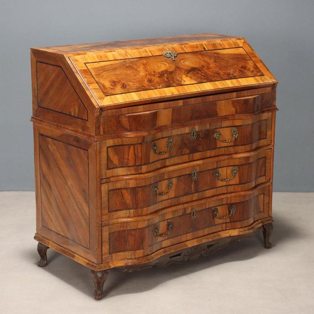 Baroque Walnut Drop-Leaf Cabinet For Sale - Image 14 of 14