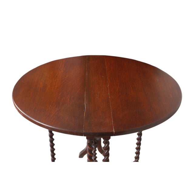 English Gate Leg Drop Leaf Table For Sale In Tampa - Image 6 of 11