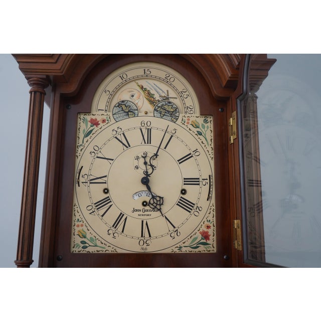 Sligh-Lowry Furniture Co. Sligh John Goddard Cherry Grandfather Clock For Sale - Image 4 of 12