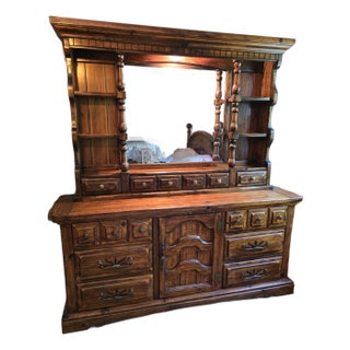 Vintage Mid Century Ethan Allen Style Designer Dresser For Sale