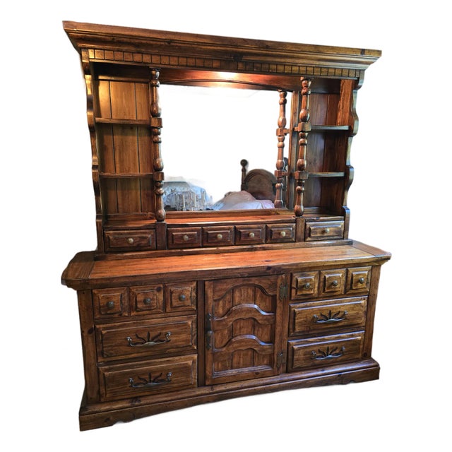 Vintage Mid Century Ethan Allen Style Designer Dresser For Sale