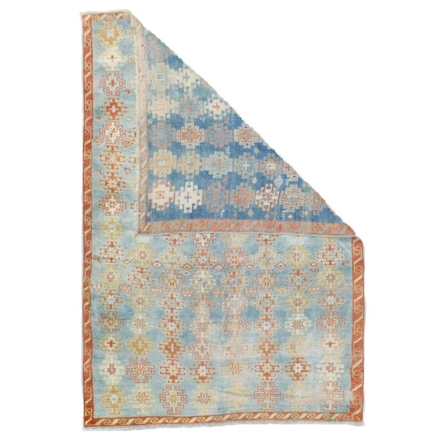 Late 19th Century Antique Turkish Rug 3'3'' x 4'9'' For Sale - Image 5 of 12