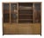 Vintage Wood and Glass Bookcase by Pierre Balmain For Sale