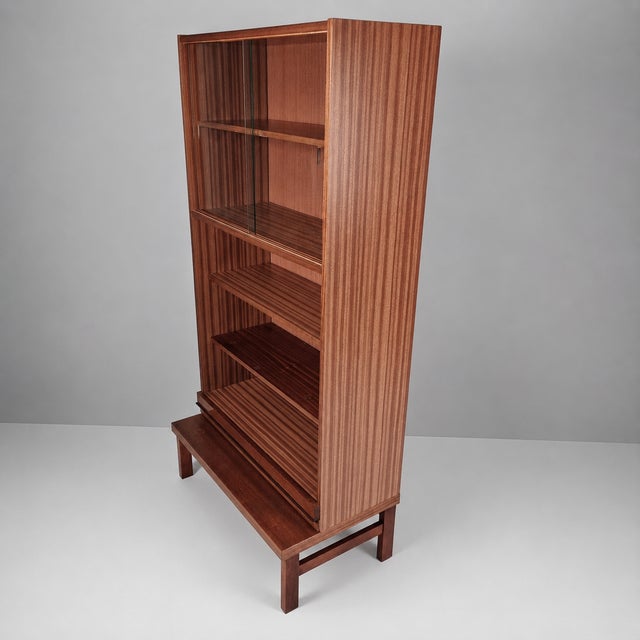 1970s Vintage Bookcase in Beech, 1970s For Sale - Image 5 of 9