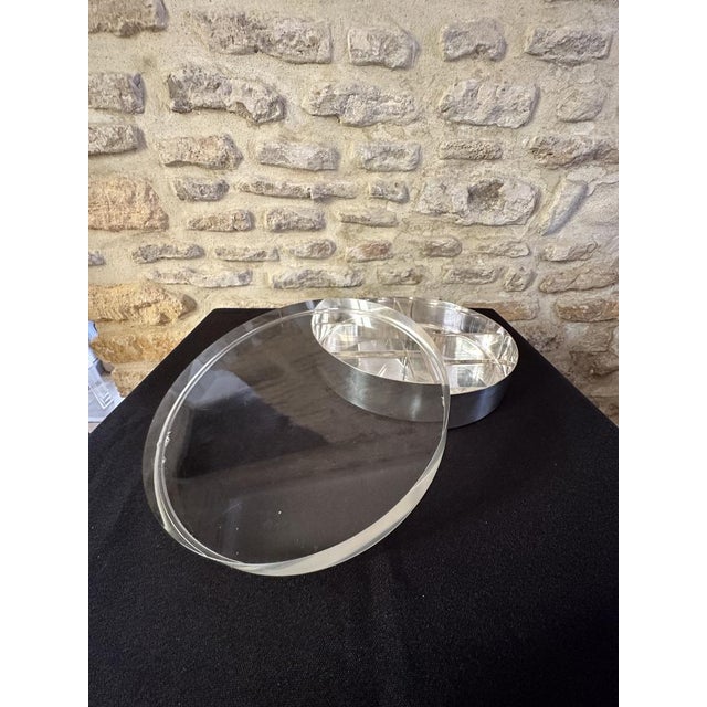 Vintage Silver-plated Metal & Methacrylate, 1960s For Sale - Image 14 of 16