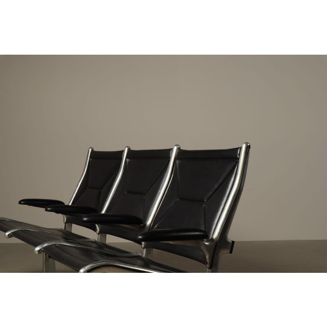 Tandem Sling Bench by Charles & Ray Eames for from Herman Miller, 1960s For Sale - Image 12 of 16