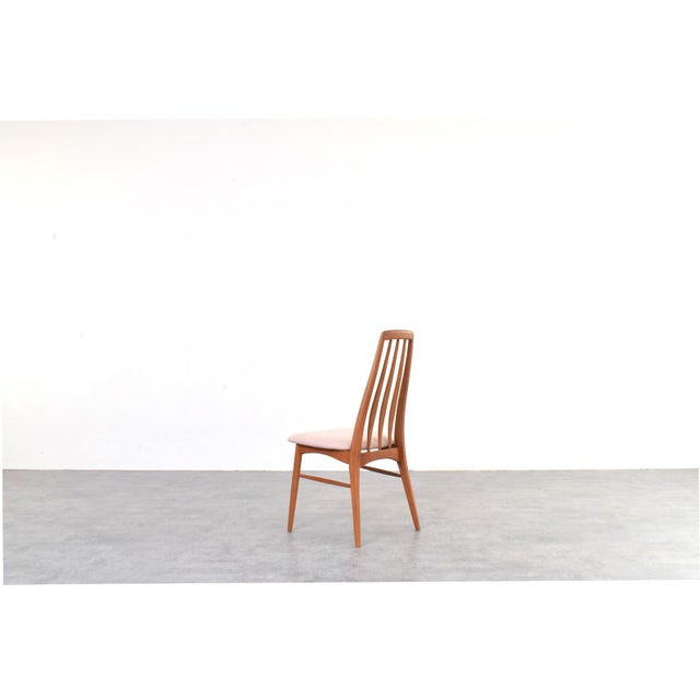 Beige Mid-Century Modern Eva Dining Chairs in Teak and Wool by Niels Koefoed for Koefoed Hornslet, 1960s, Set of 4 For Sale - Image 8 of 14