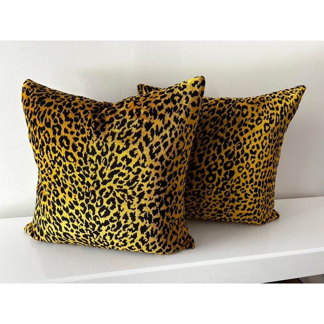Early 21st Century Lush Chenille Leopard Pillows For Sale - Image 4 of 7