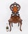 Antique Swiss Walnut Marquetry Inlaid Musical Chair, 19th Century For Sale - Image 15 of 16