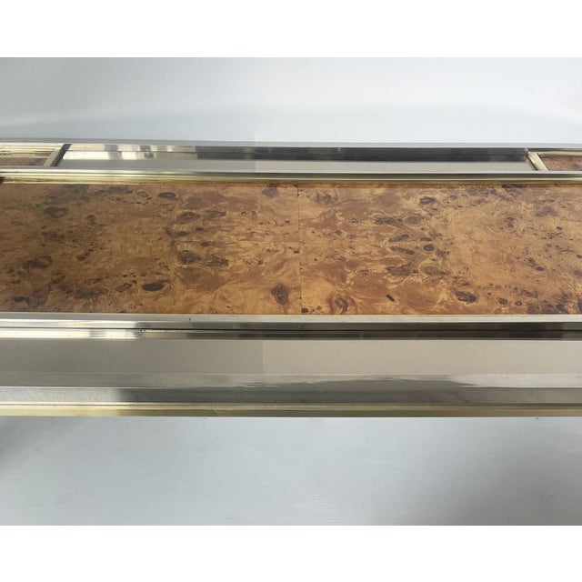 Vintage Mirrored Glass Coffee Table, 1970 For Sale - Image 6 of 12
