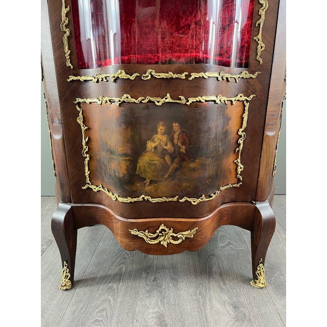 19th Century Louis XV Style Display Cabinet For Sale - Image 3 of 13